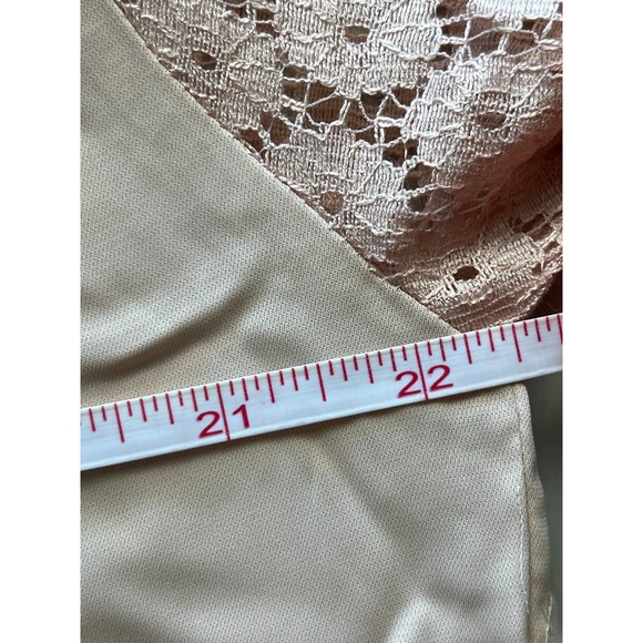 WOMEN'S SEXY ROUND TIE NECK LACE SLEEVES LOOSE BLOUSE COLOR PINK NWOT Size L - Picture 6 of 8